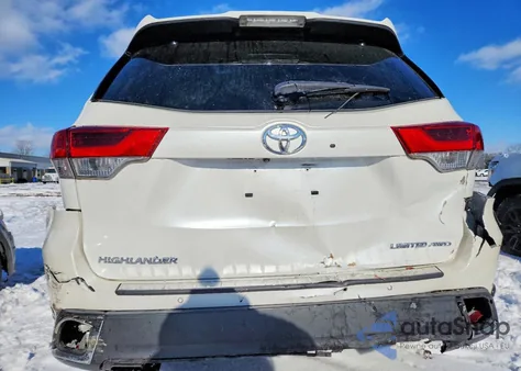 2017 Toyota Highlander Limited z USA, uszkodzony, nr VIN 5TDDZRFH4HS385368